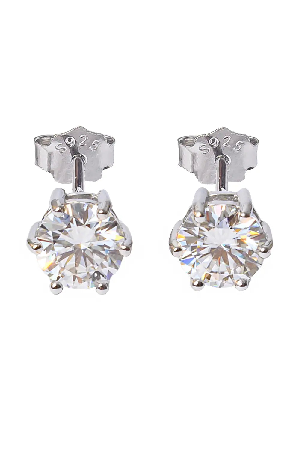 Brincos Ponto de Luz Moissanite 4MM