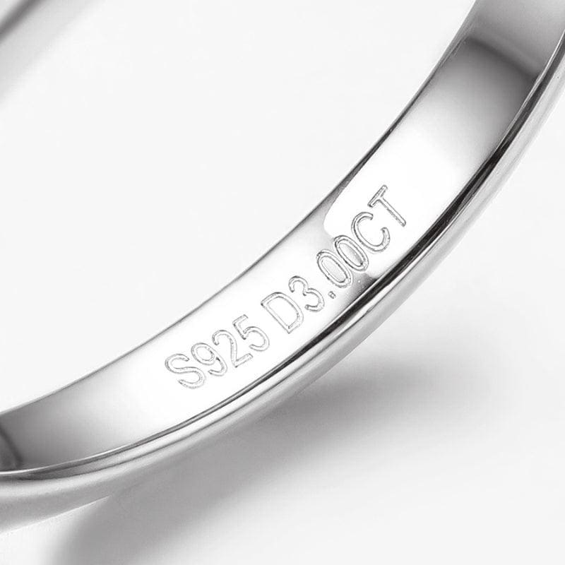 Anel Solitário Clássico Moissanite 6mm